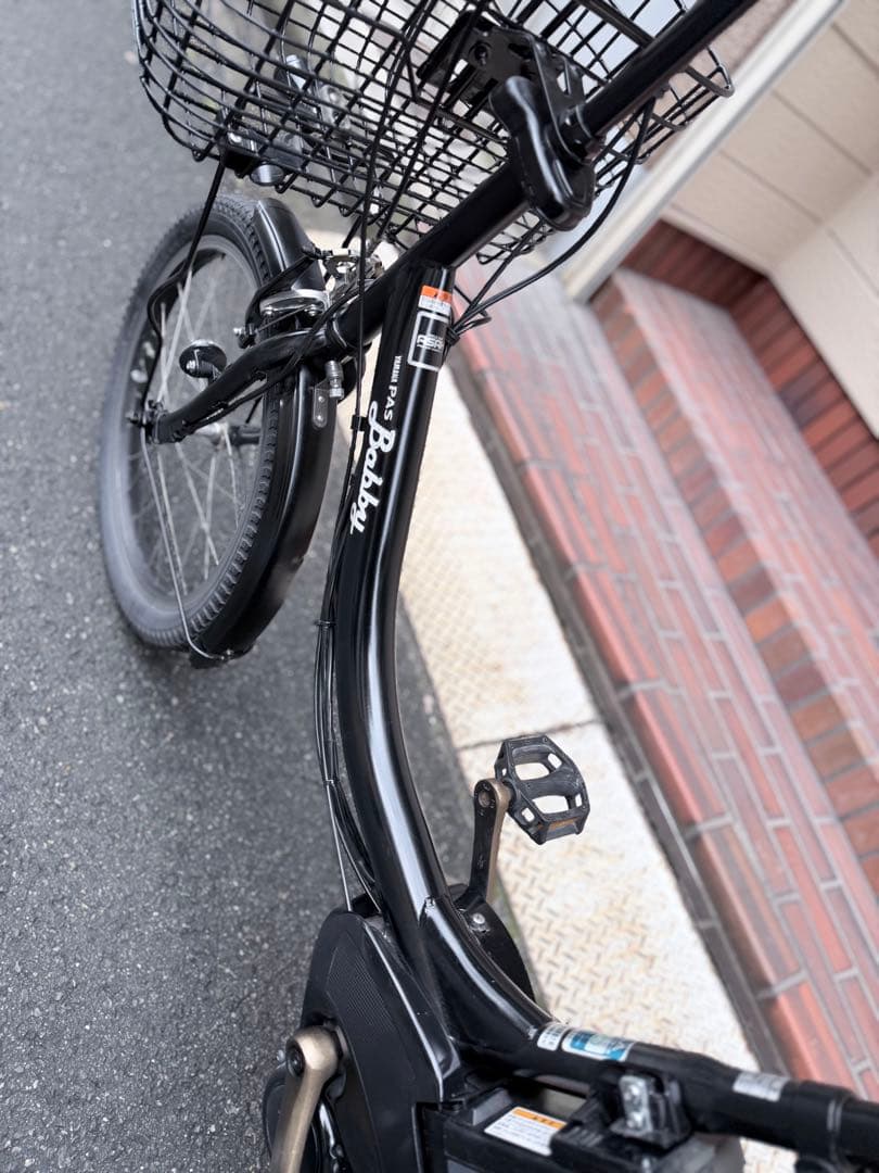 大阪府　子供乗せ　ヤマハ　電動アシスト自転車 チャイルドシート付き 黒