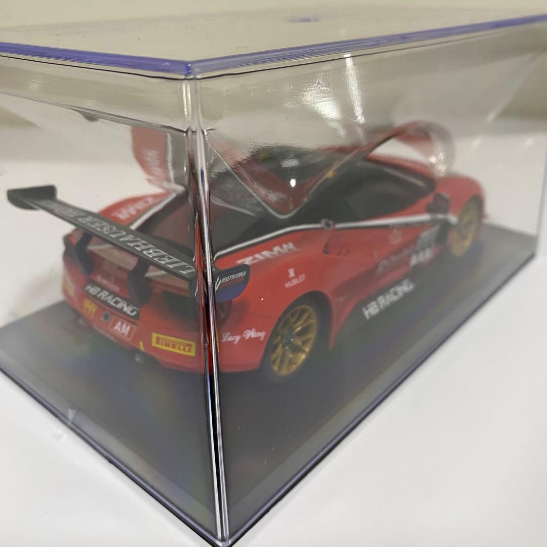 GLレーシング製 ミニッツボディ フェラーリ 488GT3 レッド×ブラック