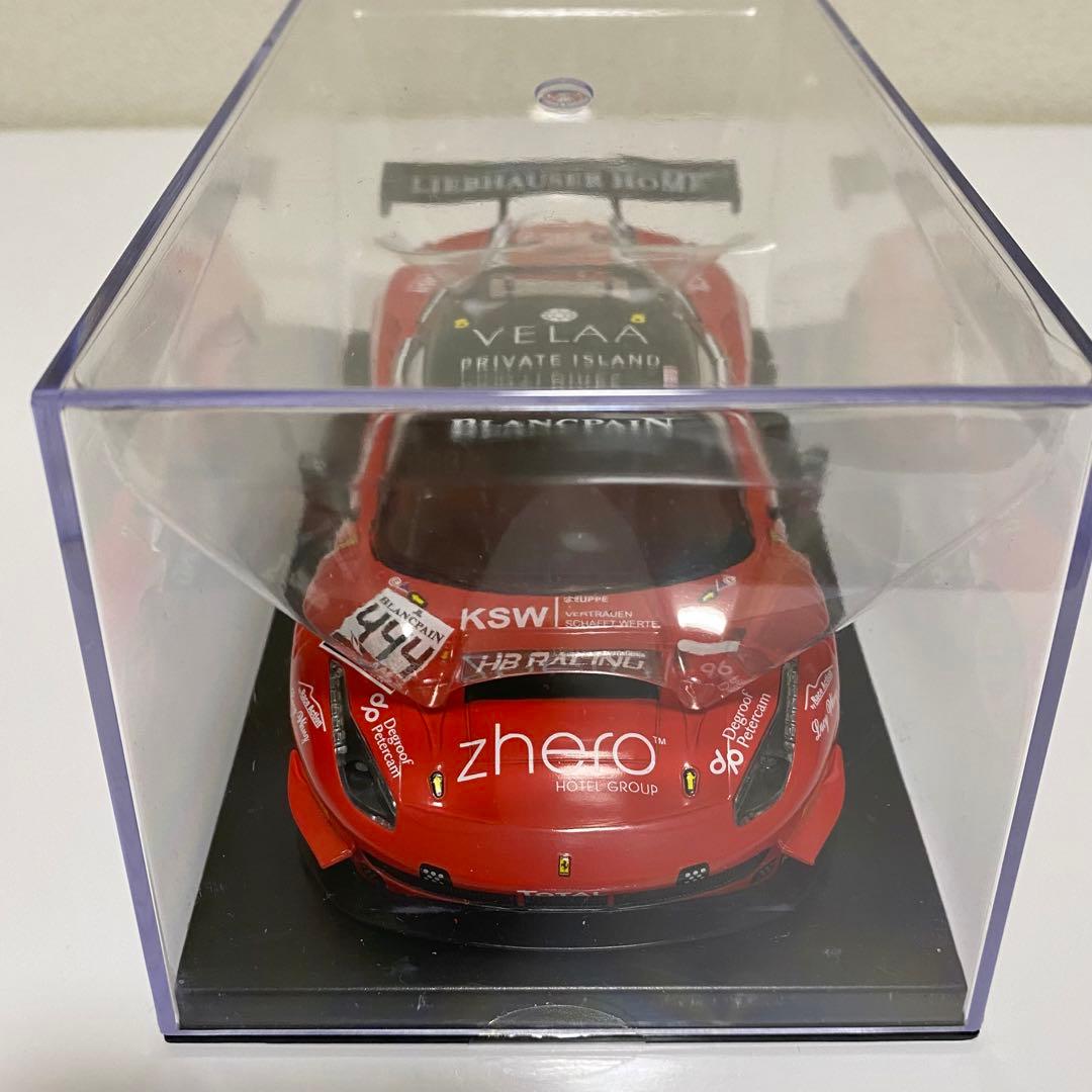 GLレーシング製 ミニッツボディ フェラーリ 488GT3 レッド×ブラック