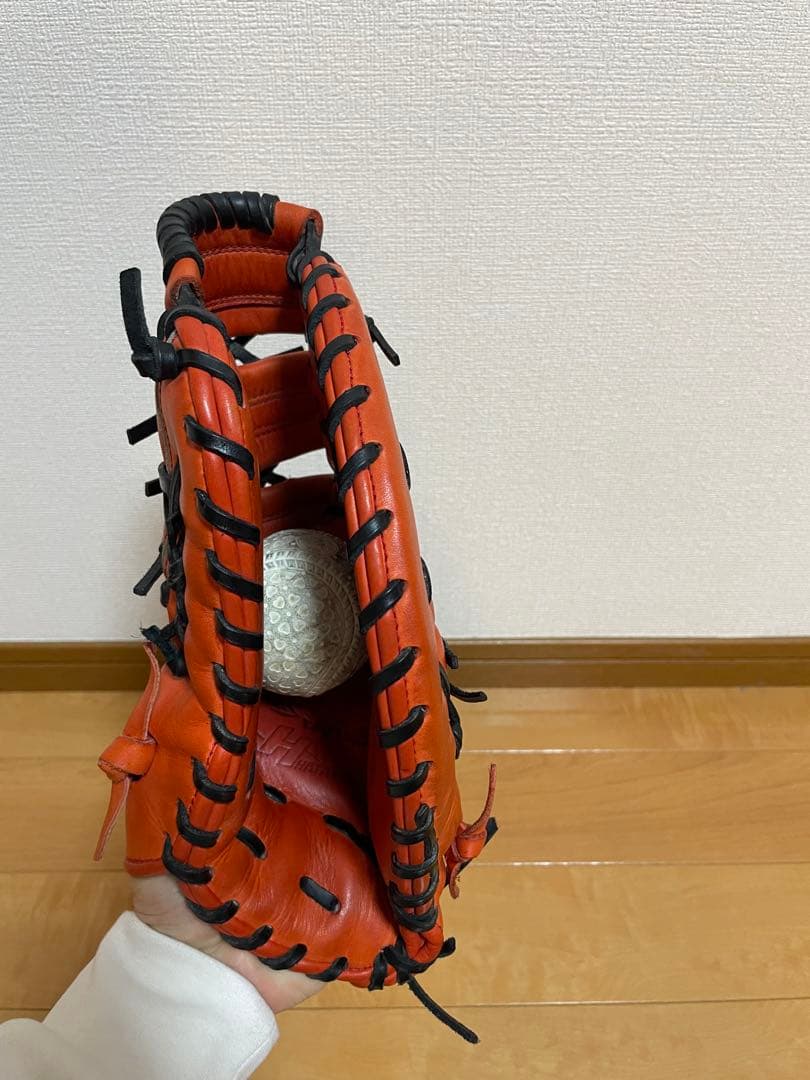ま*も様 大人用　ハタケヤマ 軟式グローブ ファーストミット