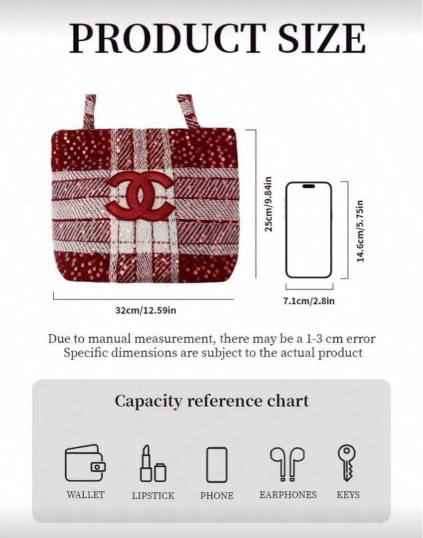 CHANEL トートバッグ シャネルノベルティ　バッグ　ショルダーバッグ　赤