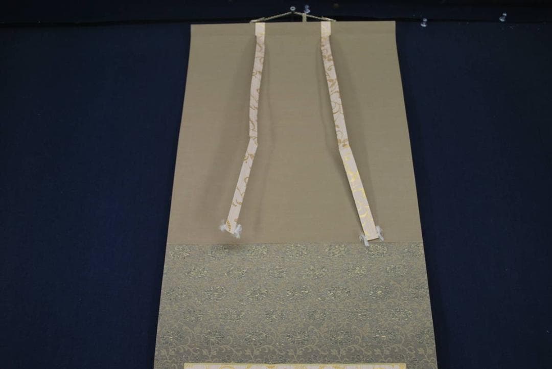 【真作】貴宝/富士山水図/掛軸☆宝船☆R‐364　J