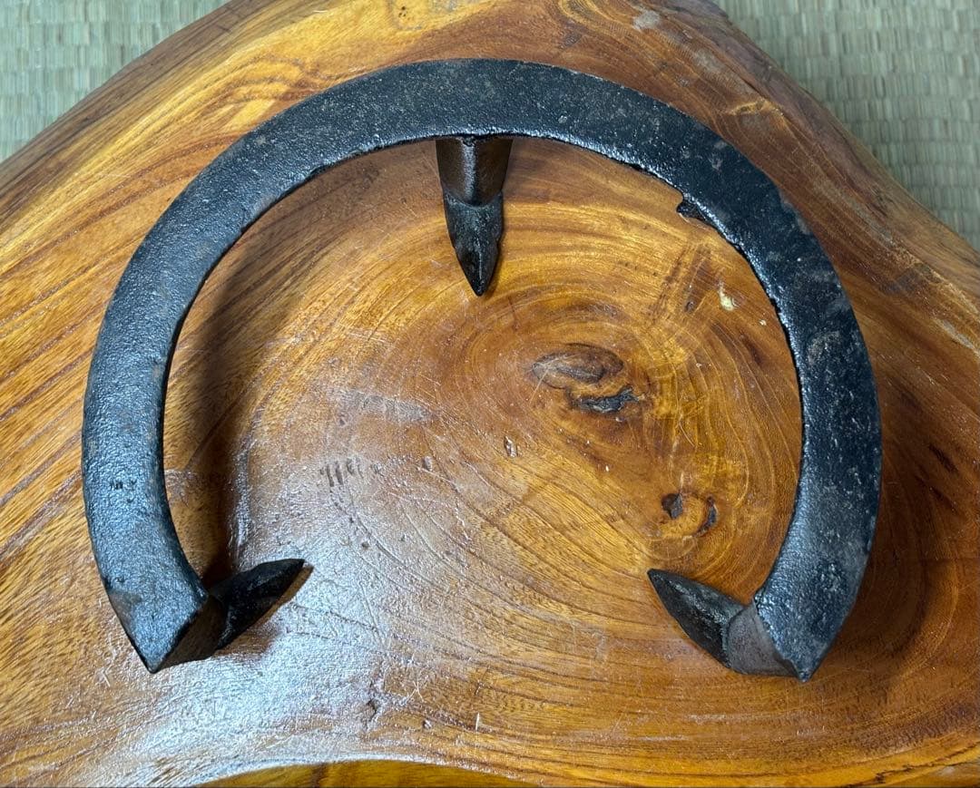 道安風炉（前欠け風炉） 五徳 底瓦 3点 茶道具