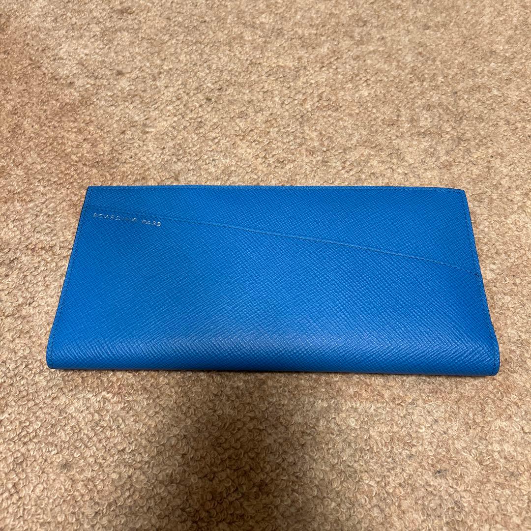 SMYTHSON スマイソン ボーディングパス　パスポートケースセット ブルー