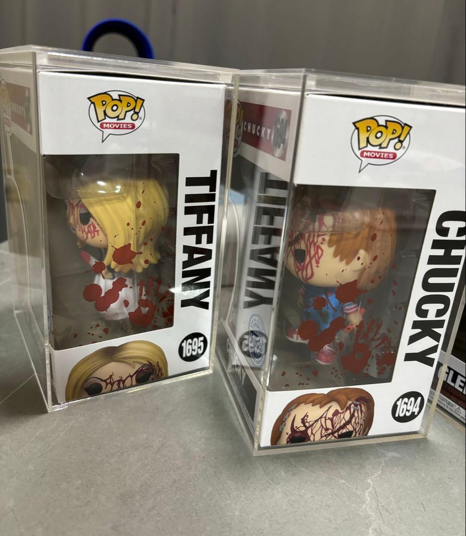 funko pop チャッキー　ティファニー　グレン　血飛沫　チャイルドプレイ