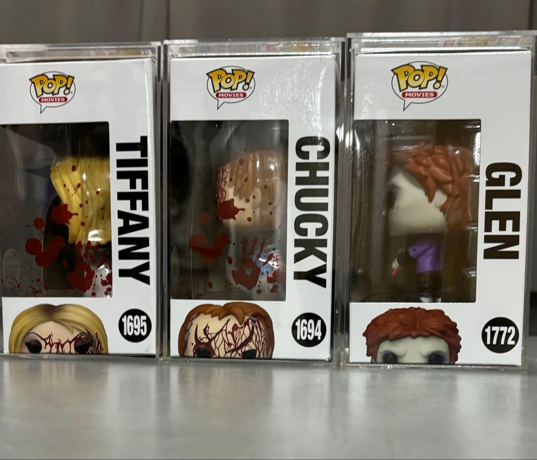 funko pop チャッキー　ティファニー　グレン　血飛沫　チャイルドプレイ