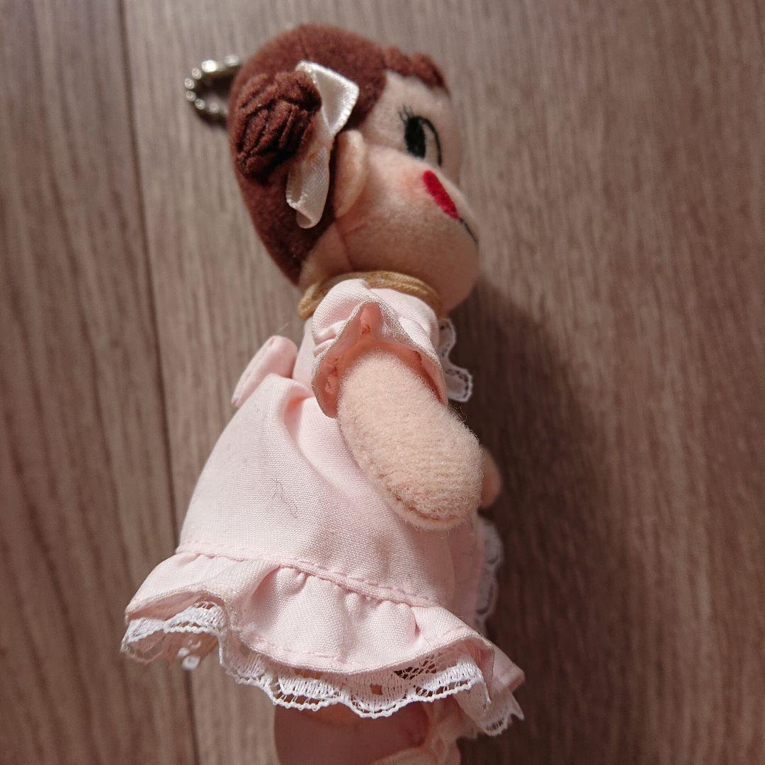 レア品 不二家 ペコちゃん ぬいぐるみ キーホルダー ボールチェーンストラップ