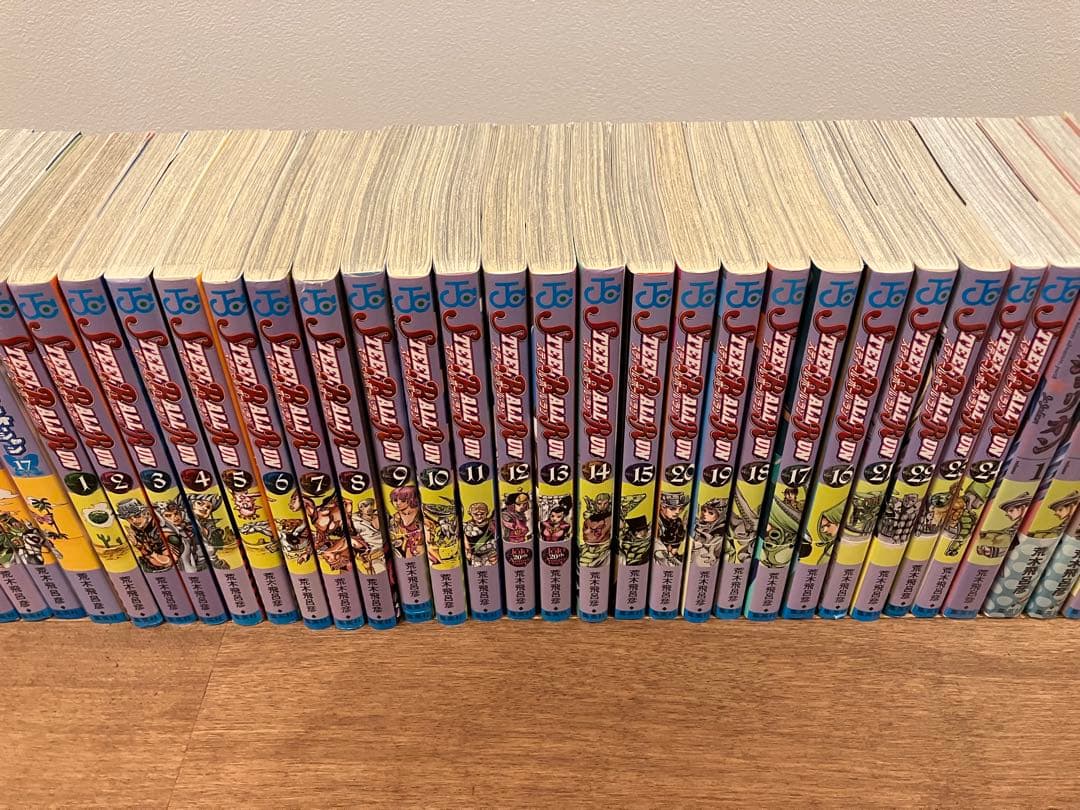 【美品】ジョジョの奇妙な冒険　1-8部　透明カバー・帯付き　おまけ有