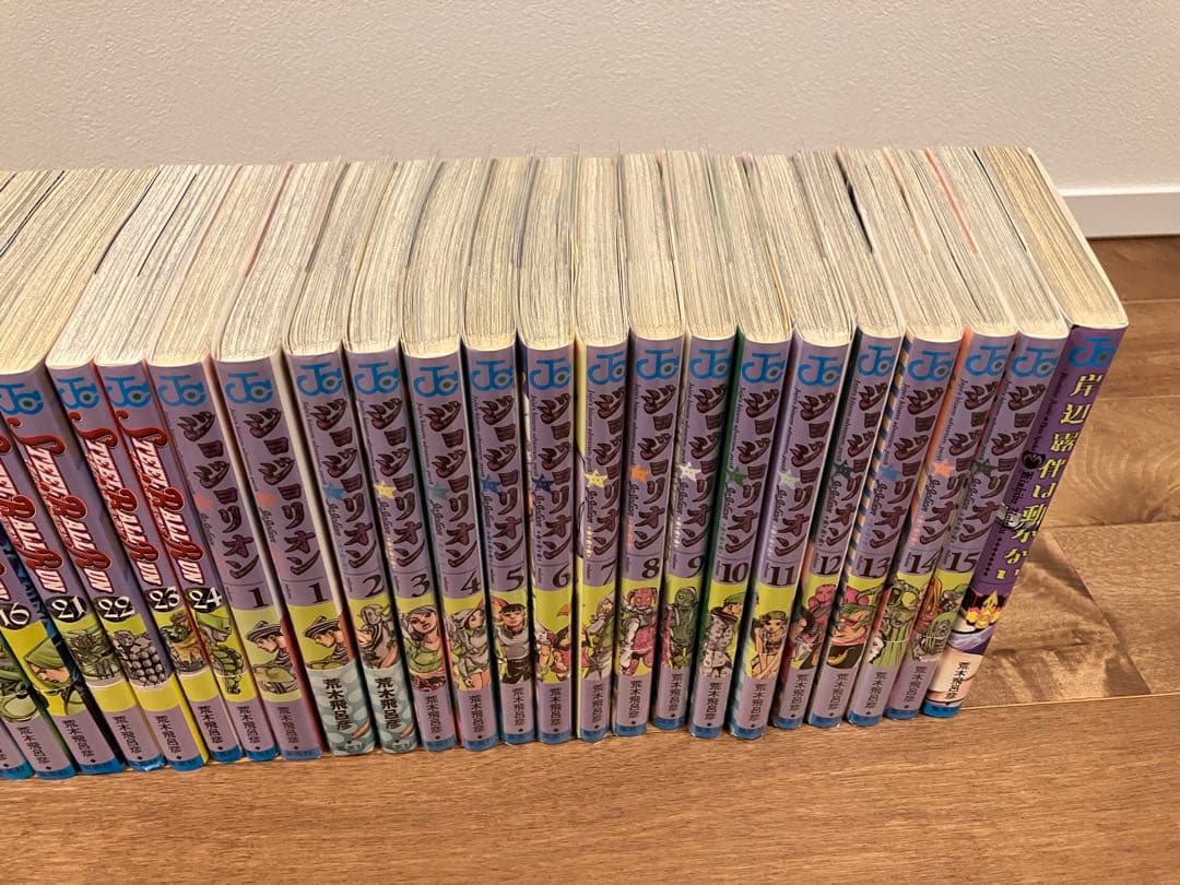 【美品】ジョジョの奇妙な冒険　1-8部　透明カバー・帯付き　おまけ有