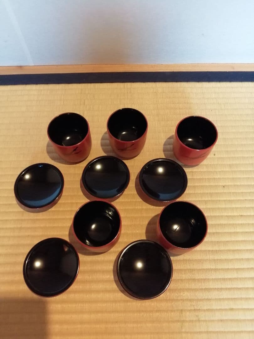 【茶事道具】山中塗茶懐石道具一揃　懐石380