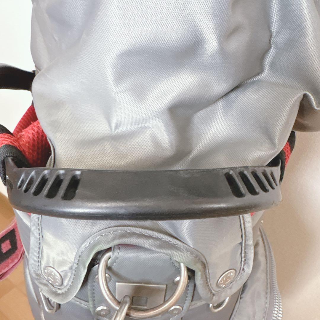K417 onoff ライトグレー ハンドル付き キャディバッグ