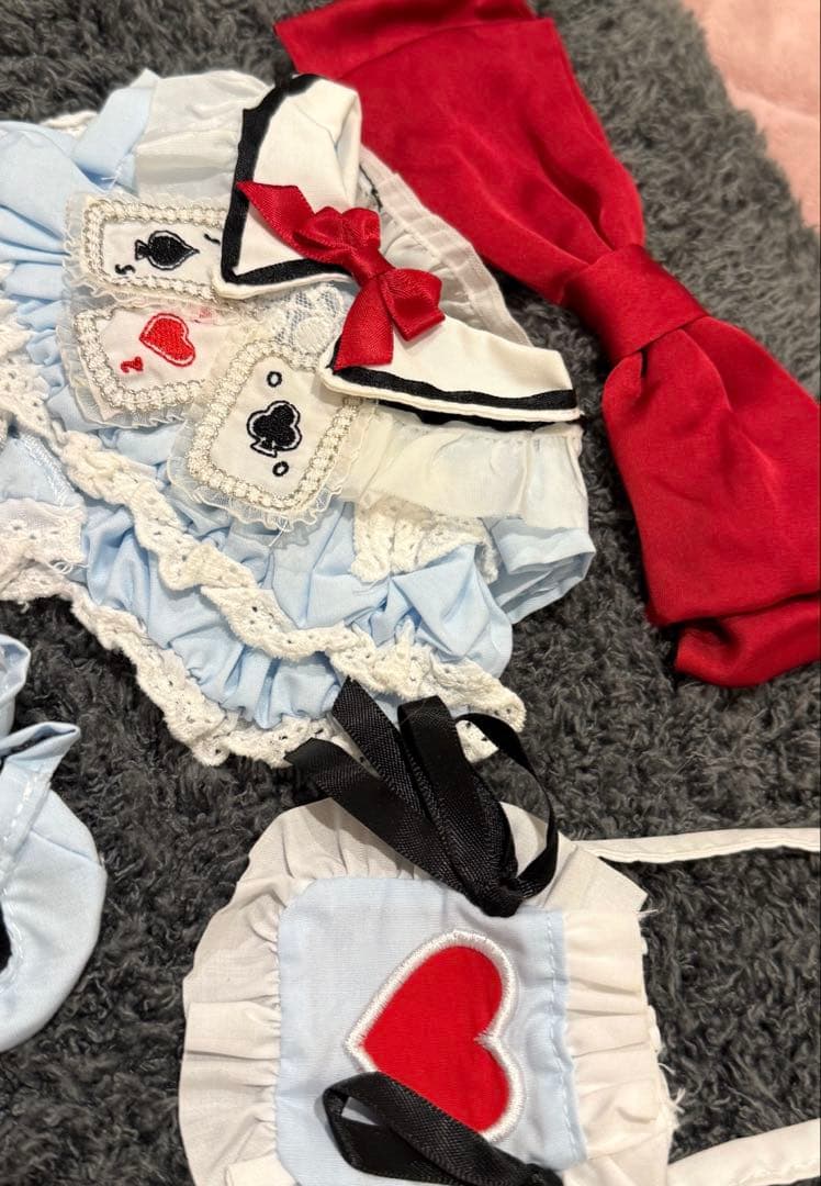 20cm完売レア限定アリストランプメイド風着せ替えぬいぐるみ服セット♪