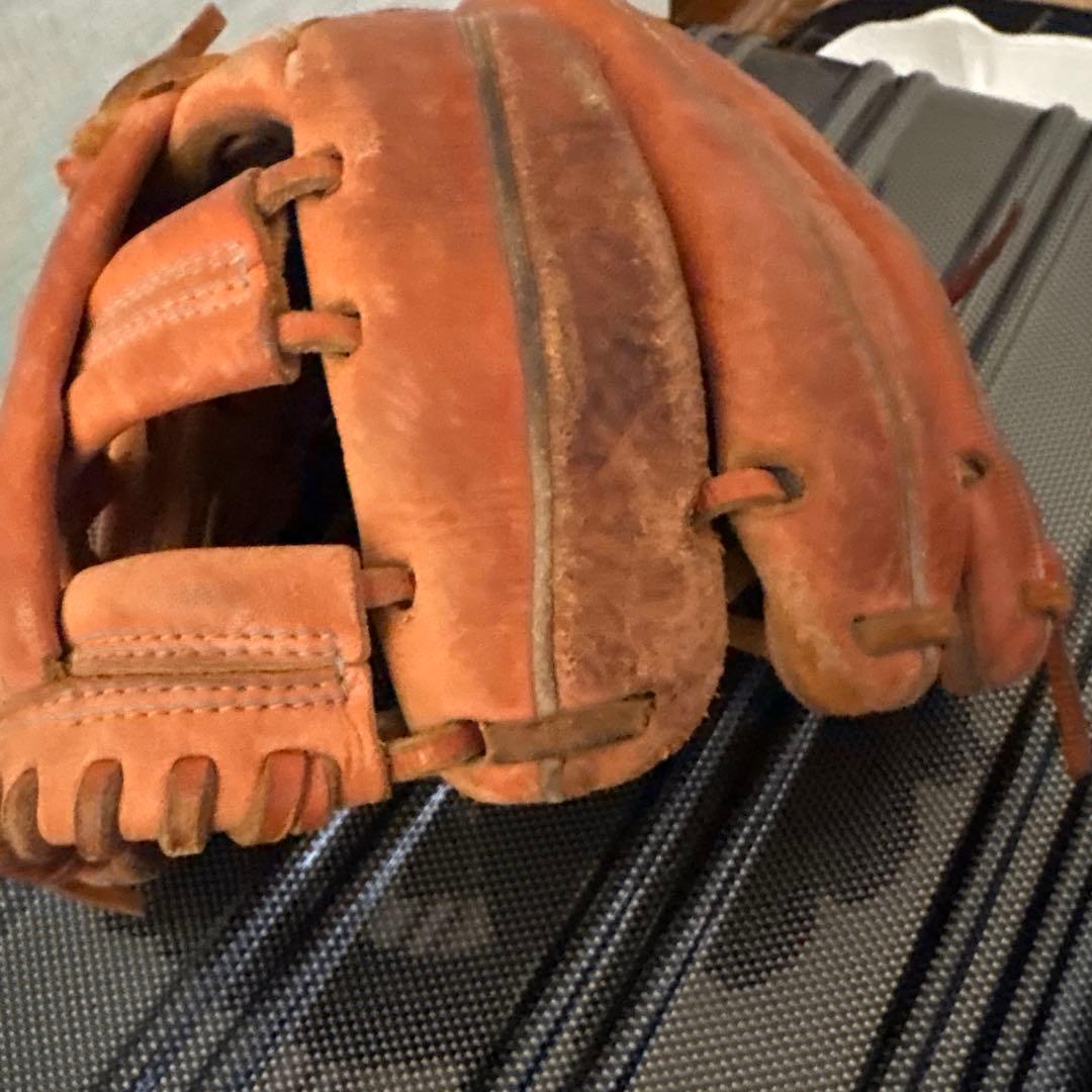 Mizuno 軟式グローブ オレンジ
