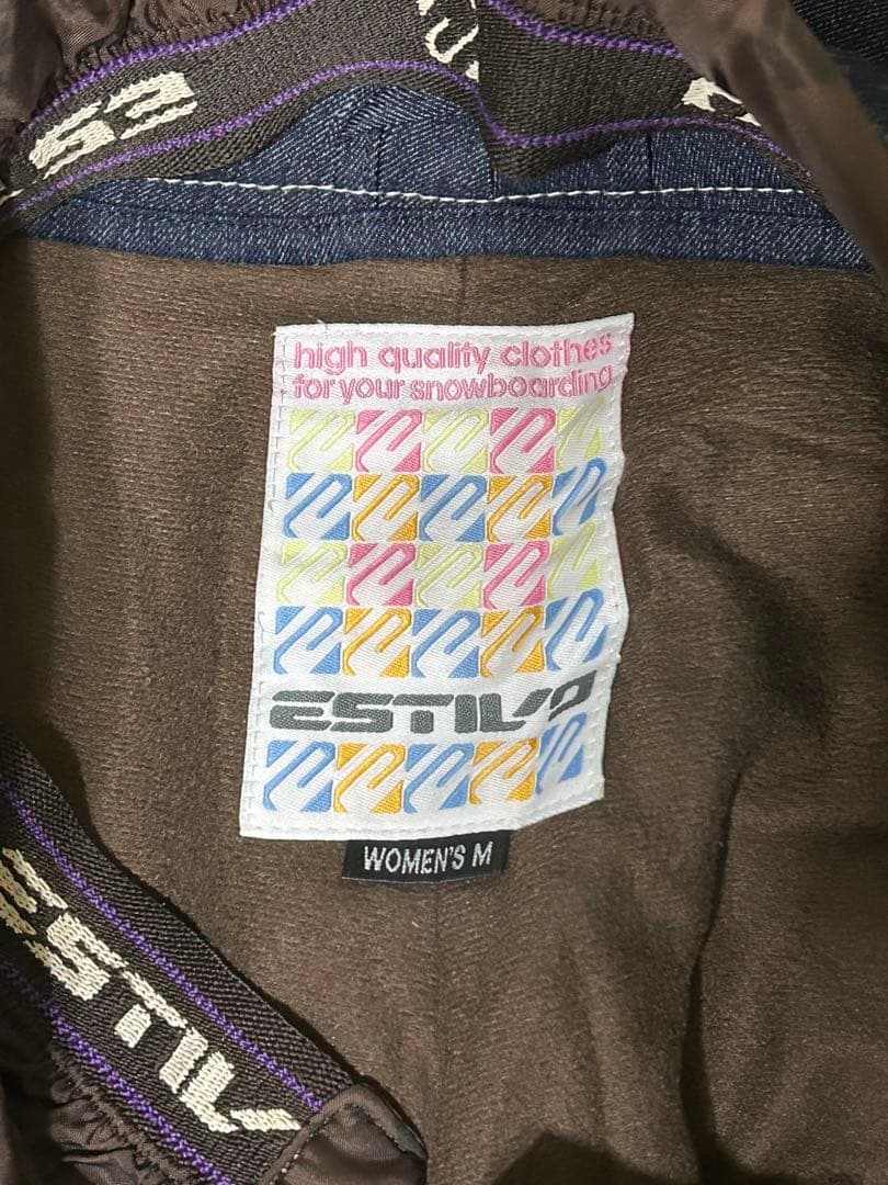 エスティボ ESTIVO スノボウェア　パンツ　デニム　レディース　M 美品