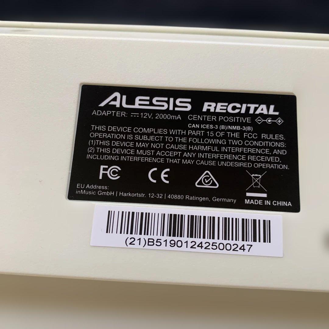Alesis アレンジ　電子ピアノ　88鍵 ホワイトキーボード