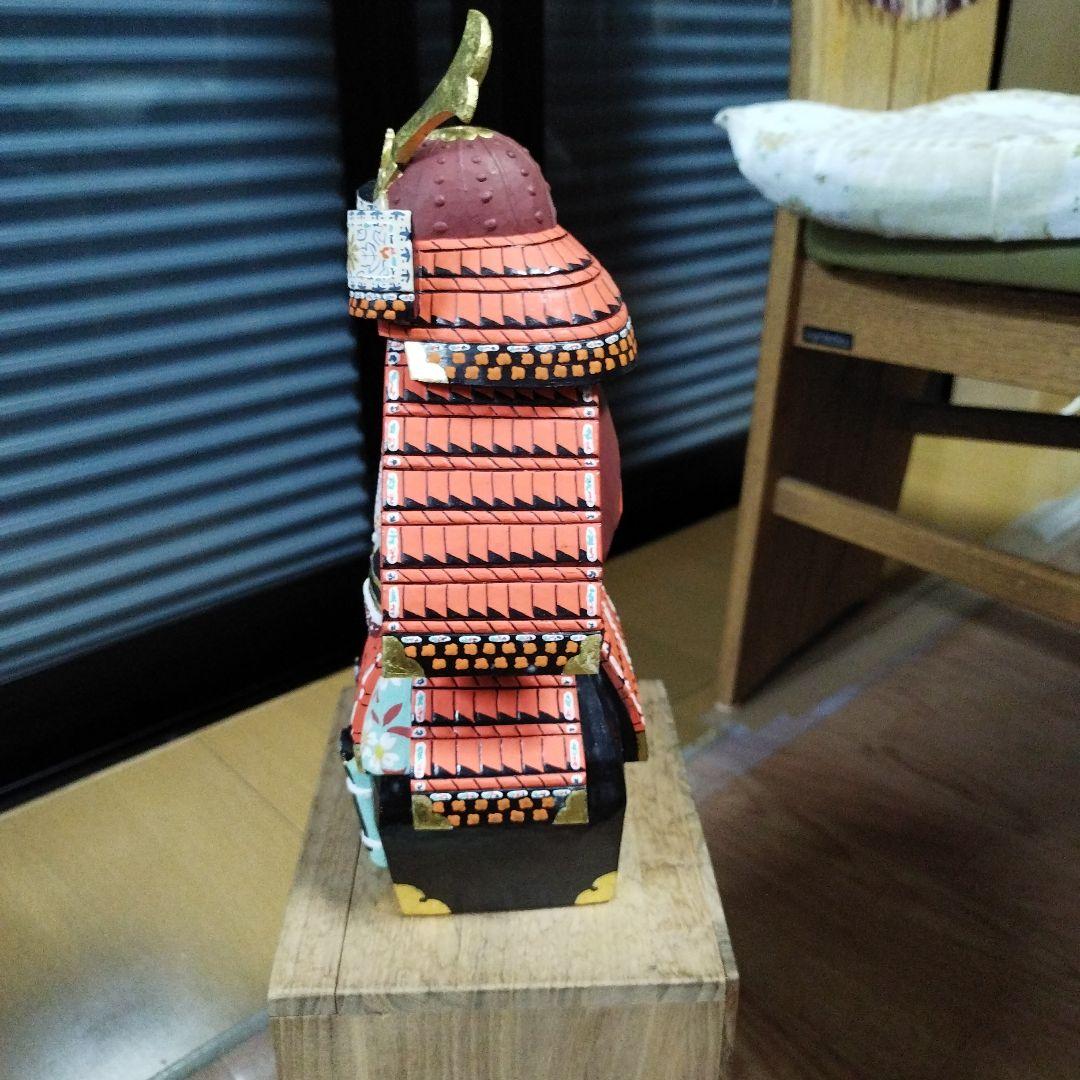アンティーク　美品　奈良　一刀彫　具足　柴田一華作