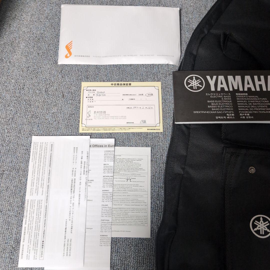 YAMAHA エレキベース TRBX504 TBR 専用ケース付き