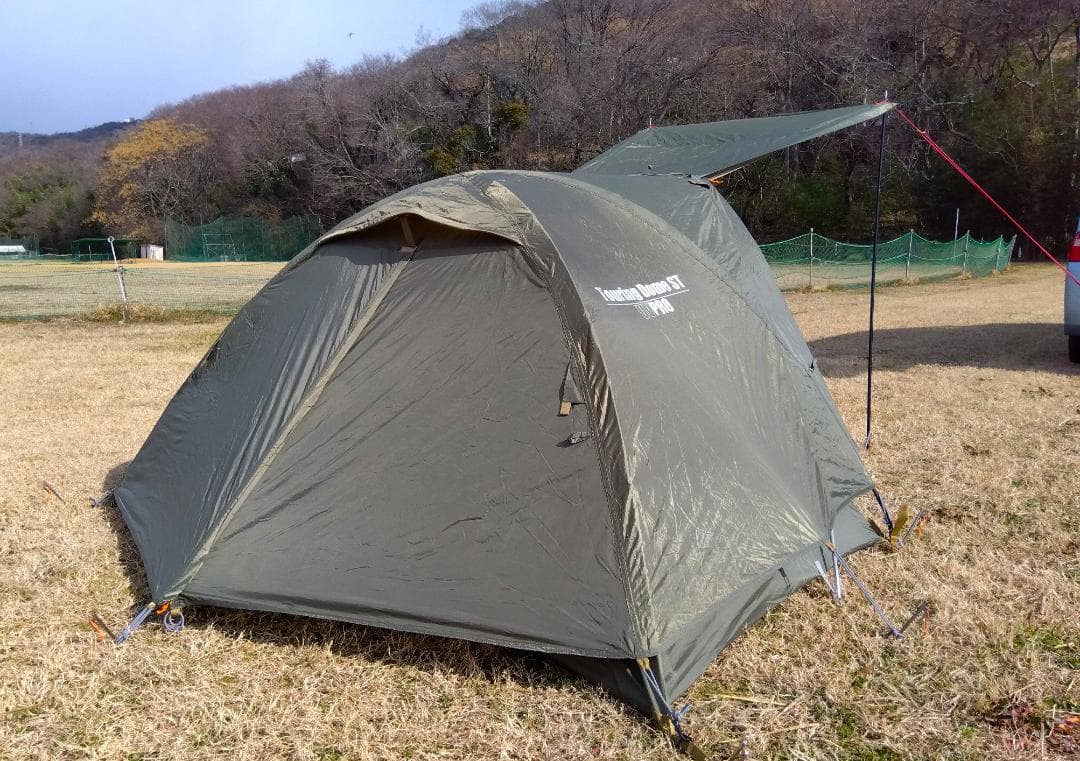 限定オリーブ☆庇ポール付☆コールマン☆ツーリングドームSTテント☆Coleman
