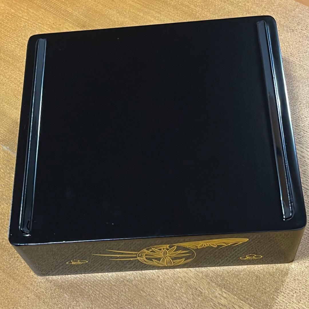 【桐箱付き】美品　輪島塗　2段重　輪島漆器　お重箱　伝統工芸品　骨董品　高級漆器