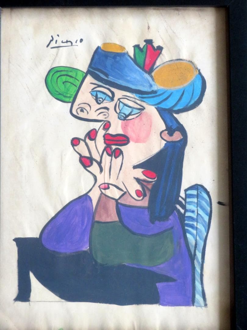 パブロ ピカソ 1963年 ミクストメディア 鑑定書付き