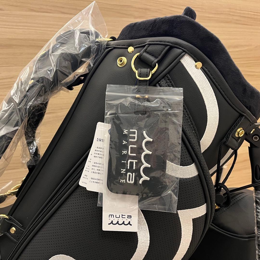 新品★219,450円 キャディバッグ＆ヘッドカバー5個セット ムータマリン 黒