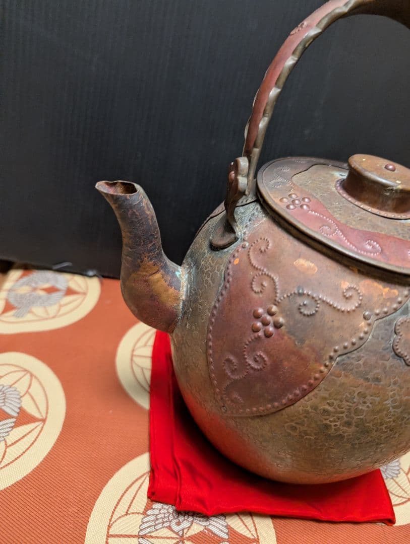 銅製装飾薬缶アンティック 約20cm貴重品