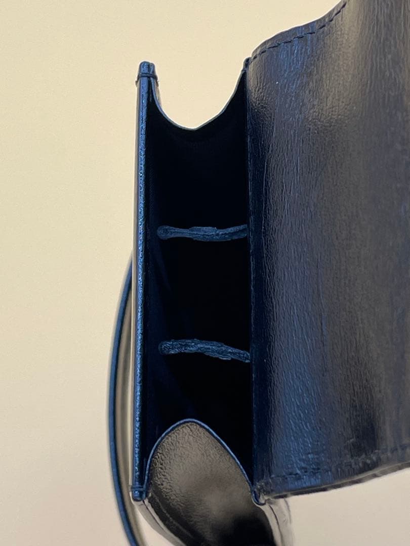 モンブラン MONTBLANC　3本差しレザーペンケース（ブラック）