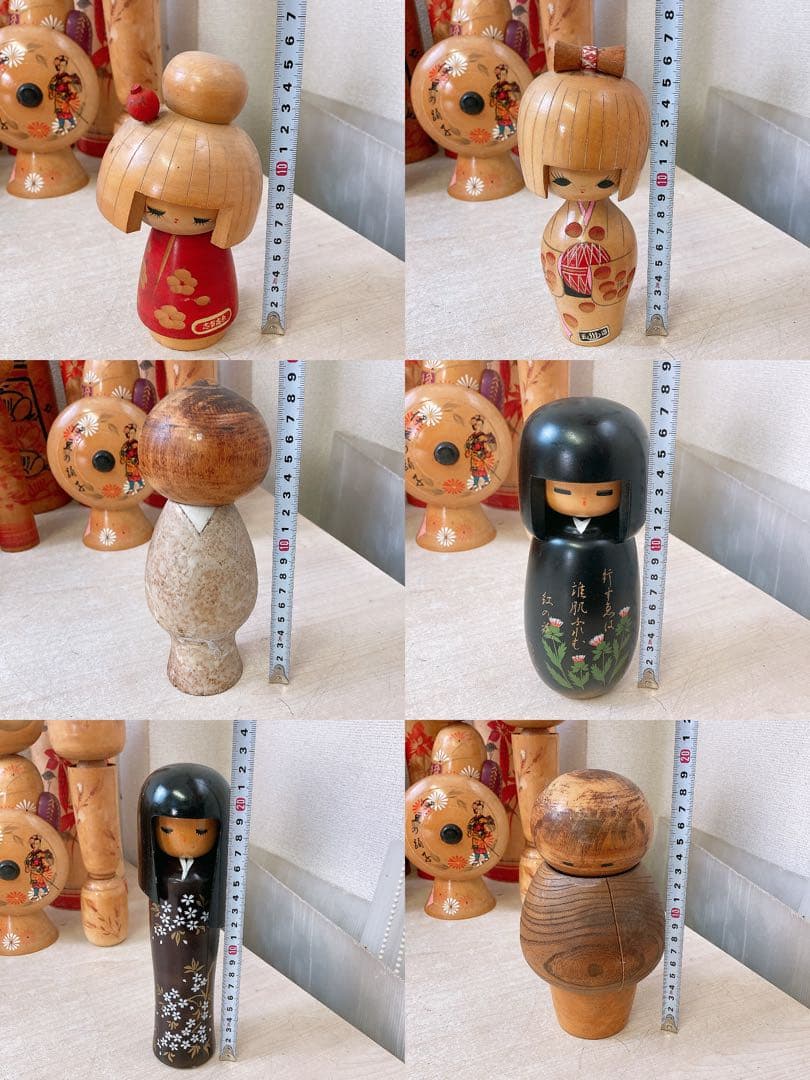 n*u様 こけし 28体 まとめ売り★昭和レトロ 郷土玩具 創作こけし 伝統こけ