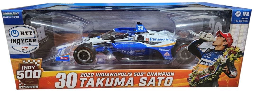 グリーンライト 1/18 2020年 インディ500優勝 佐藤琢磨