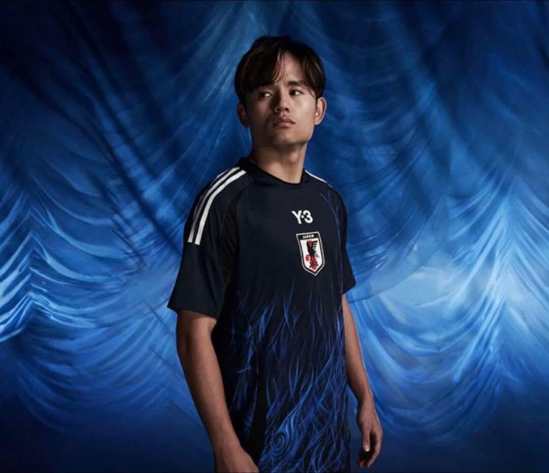 アディダス サッカー日本代表 2024 ホームユニフォーム Y-3青い炎デザイン