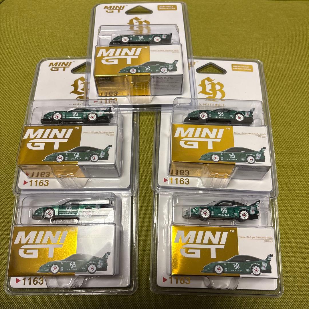 5台 MINI GT 日産 180sx LBWK 東京オートサロン 限定