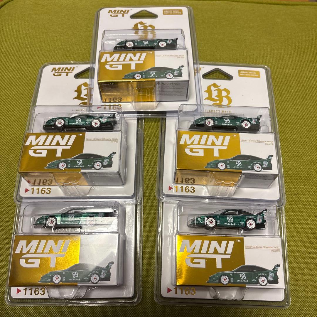 5台 MINI GT 日産 180sx LBWK 東京オートサロン 限定