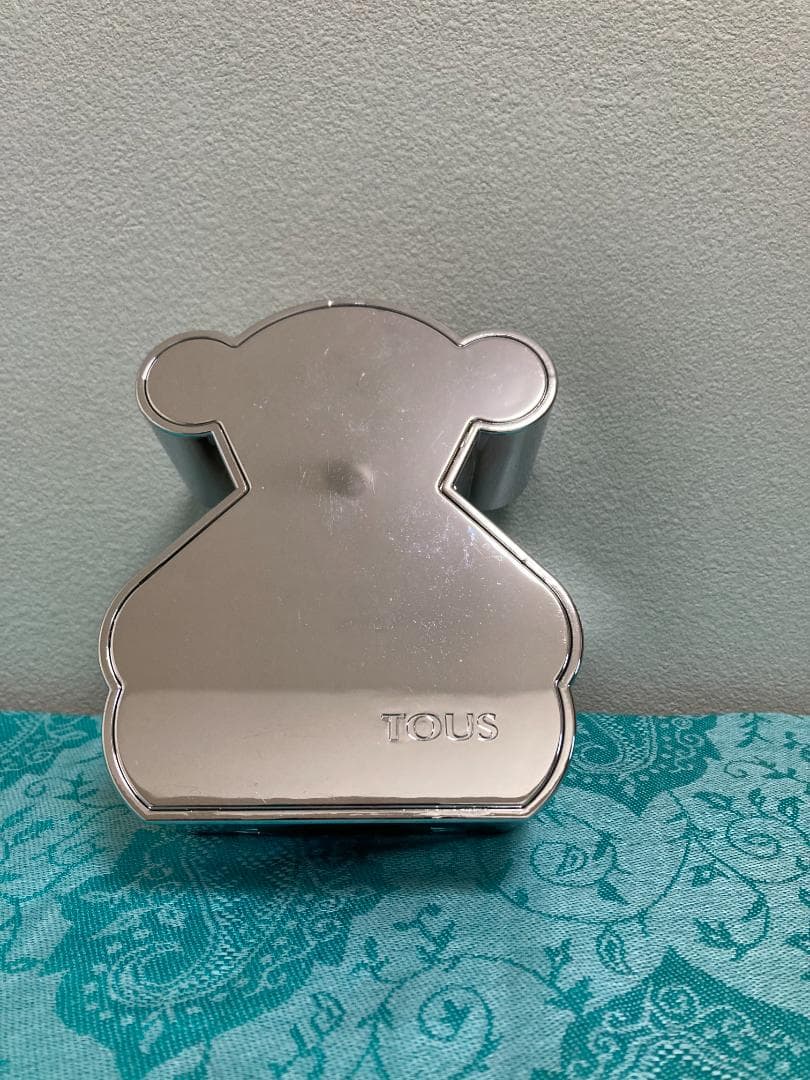 TOUS 貯金箱 クマ型 金属 フィギュア シルバー