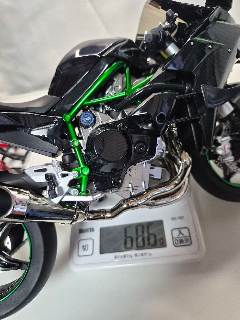1:6 カワサキ H2R Ninja 合金ダイカスト超BIG オート　カーボン