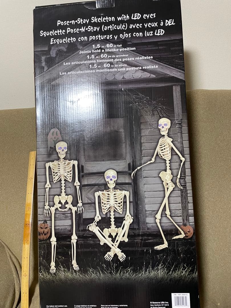 【デカすぎ！】ガイコツ　ハロウィン　人体模型　骨　ハロウィン　150cm