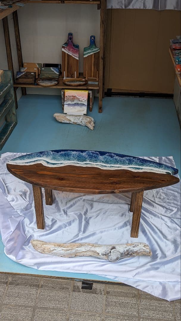 サーフィン・ボディボード Ocean surf cafetable