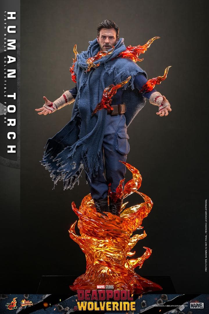 ホットトイズ 1/6デッドプール＆ウルヴァリン ヒューマン・トーチ MMS789