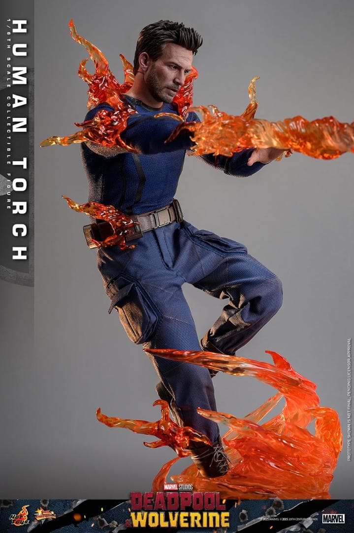 ホットトイズ 1/6デッドプール＆ウルヴァリン ヒューマン・トーチ MMS789