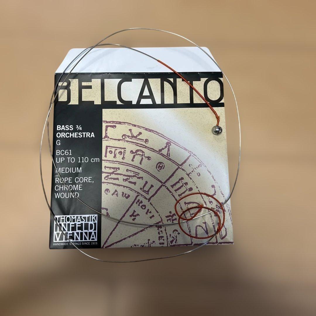 【中古品】コントラバス弦　ベルカント　EADG セット