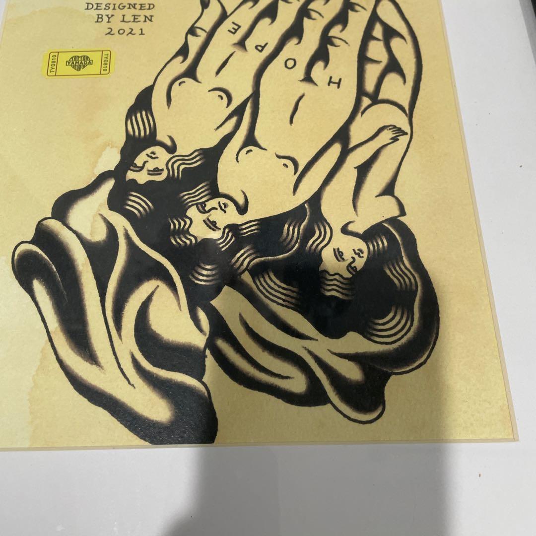 TATTOO FLASH POSTER【 Praying Hands 】