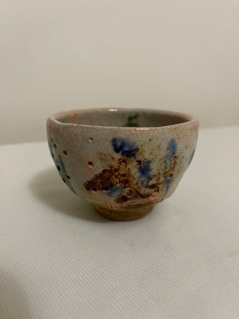 本物保証　出口王仁三郎　ぐい呑み　茶碗　耀盌　口径8.3cm 高さ5.9cm