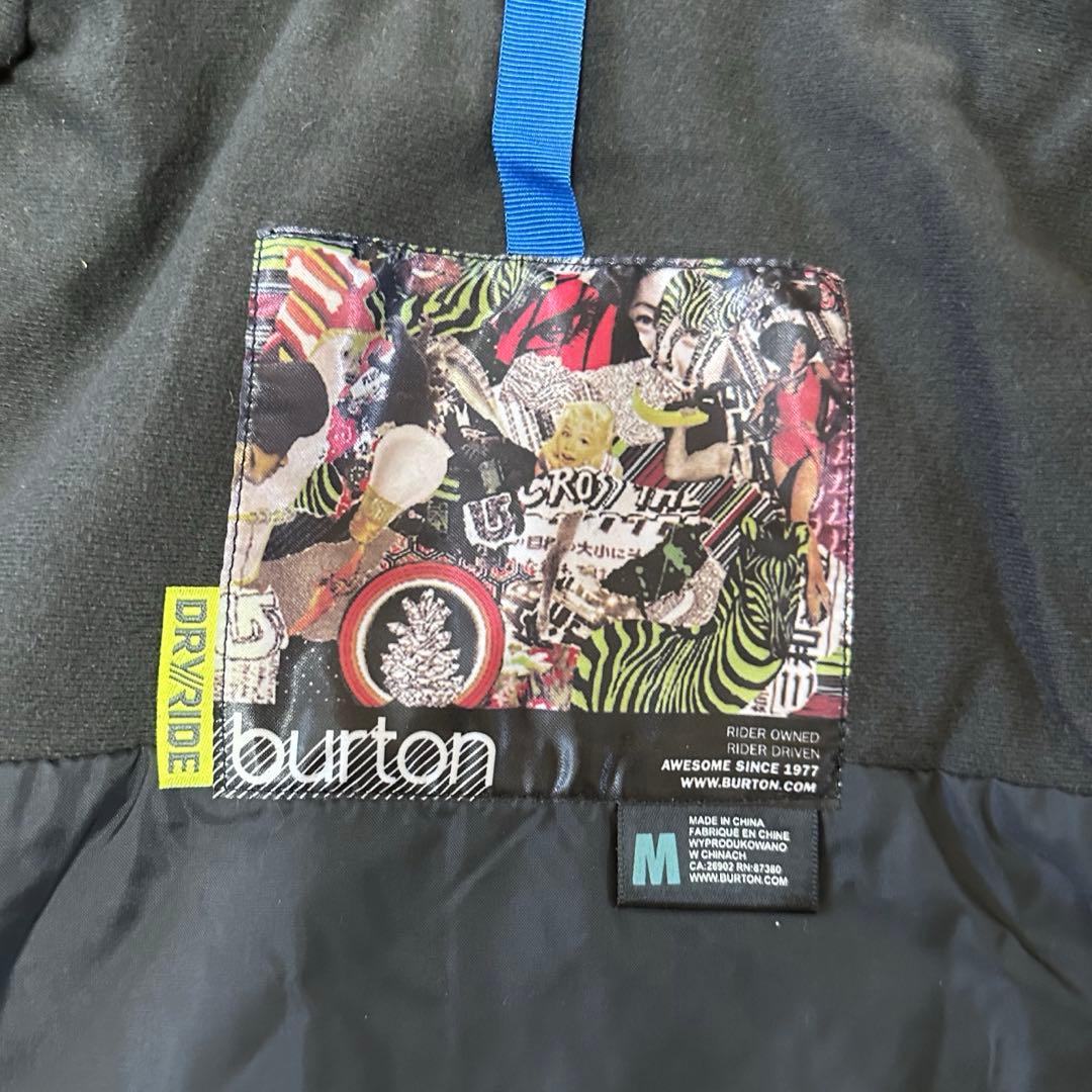 BURTON フード付きレディース　ブラックジャケット Mサイズ
