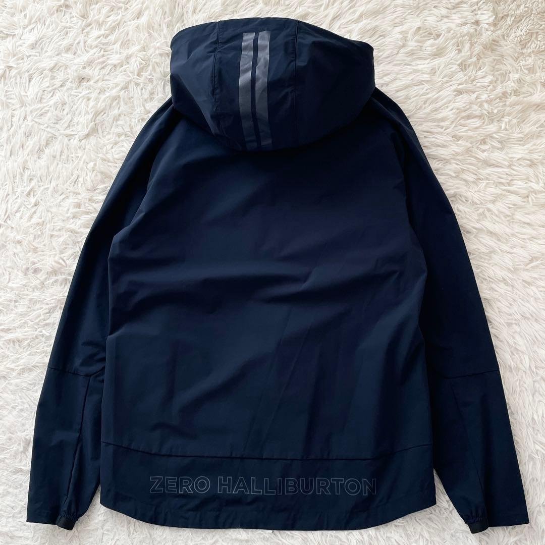 美品 ゼロハリバートン 近年モデル ナイロン セットアップ ストレッチ 撥水 紺