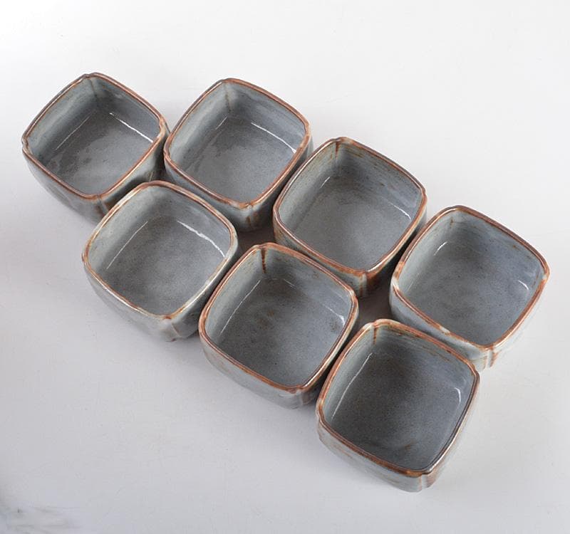 和食器　数江瓢鮎子好　志野向付　小鉢　７客　極め箱　V　R5245C