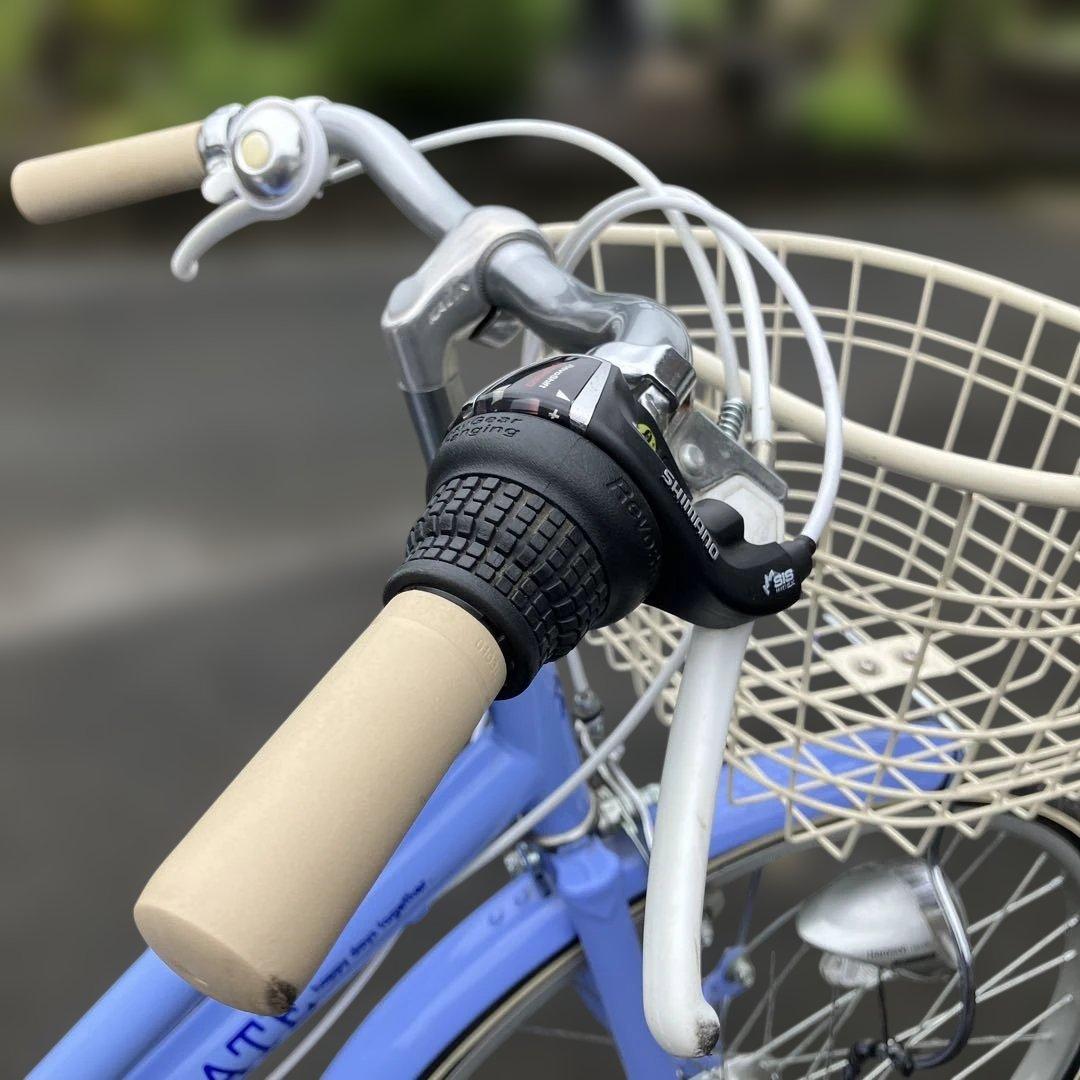 CAT『引取限定』シティサイクル　エンドウ商事　ARIATE 24インチ青