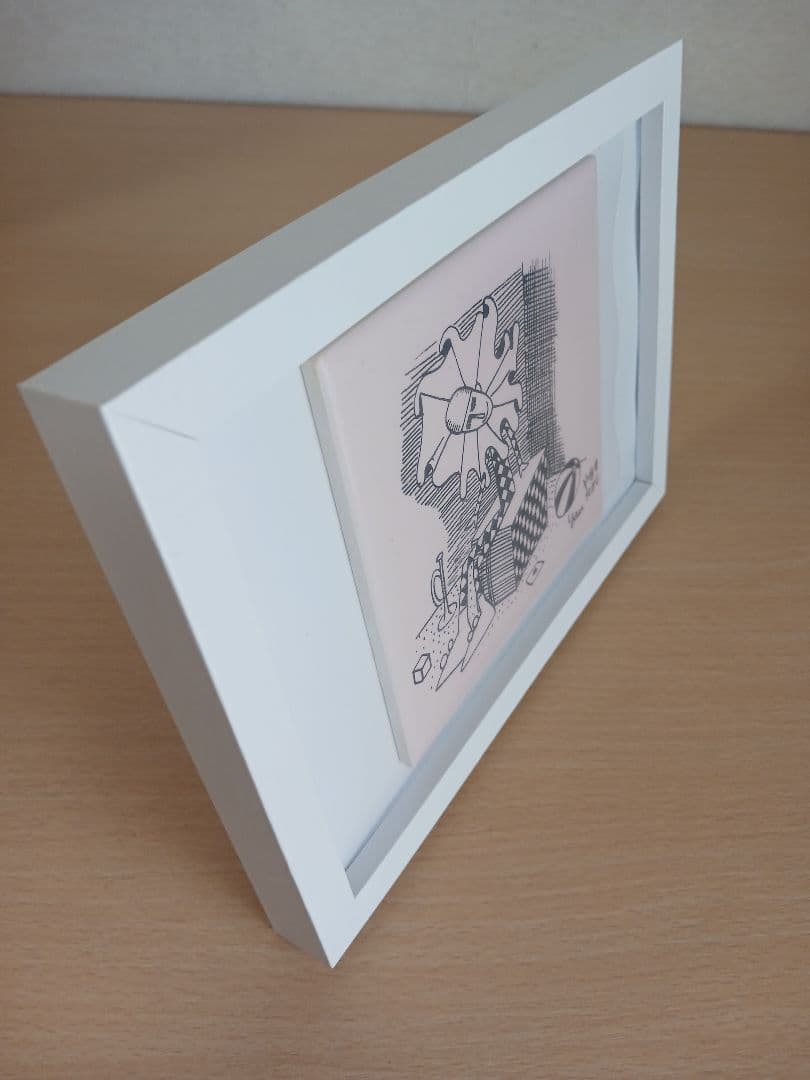 やなせたかし　タイル　絵画サイン入作品　陶器製　ピエロ画　希少レア　道化師