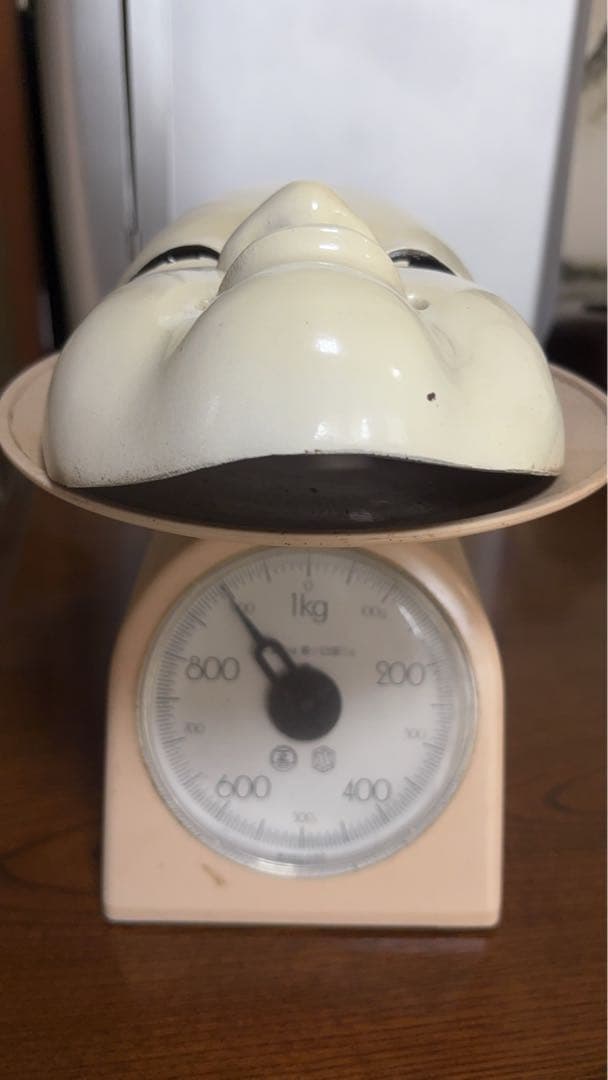 ば*び様 白 黒 能面 鉄製