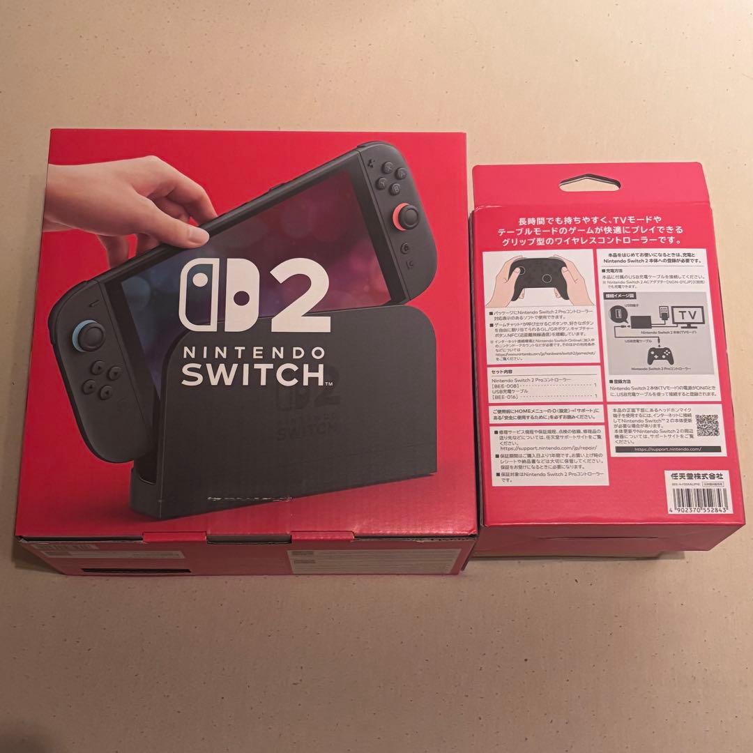 新品未開封 Nintendo Switch2 本体+Pro コントローラー