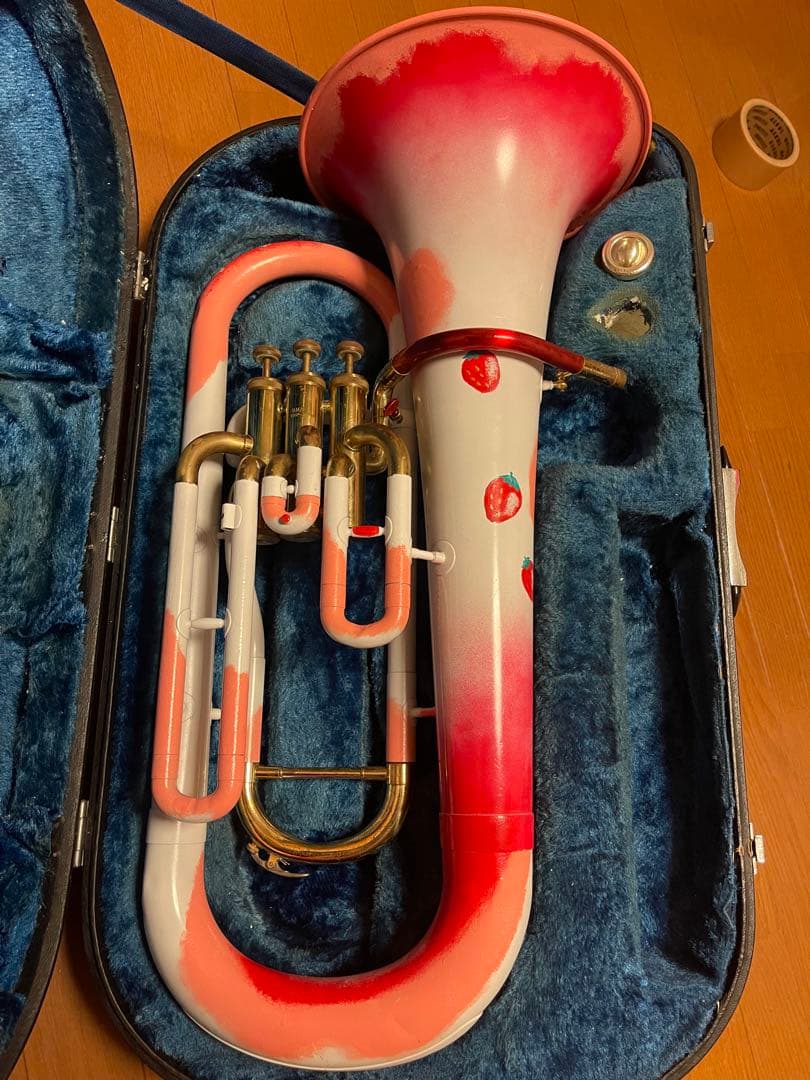 。。YAMAHA YEP-201 B♭管を「いちごパフェ」。