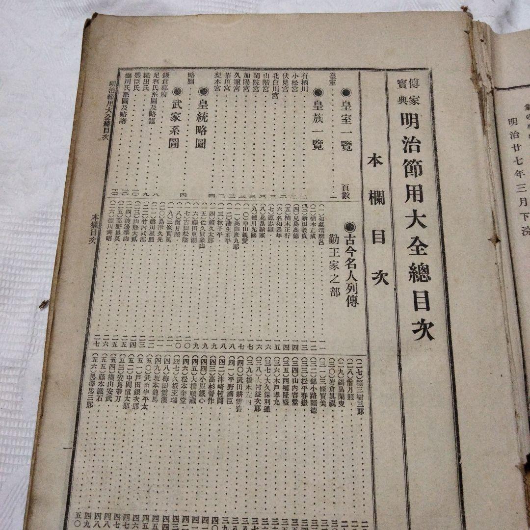 希少価値　「明治節用大全」明治29年発行　（出No.20）